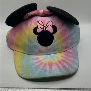 Disney Kids Minnie Mouse Tie-Dye Pastel Hat with Black Ears